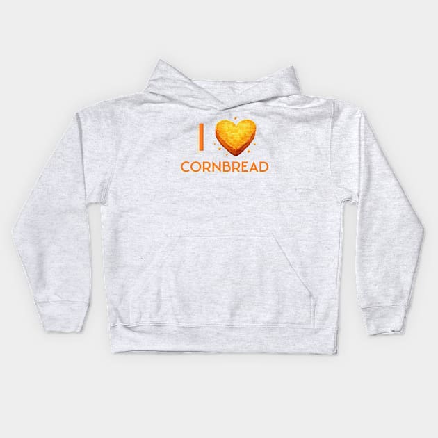 I Love Cornbread Kids Hoodie by DigitalToast